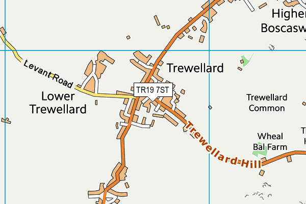 TR19 7ST map - OS VectorMap District (Ordnance Survey)