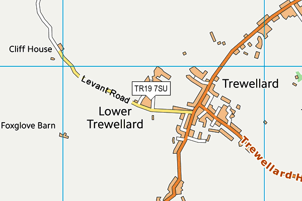 TR19 7SU map - OS VectorMap District (Ordnance Survey)