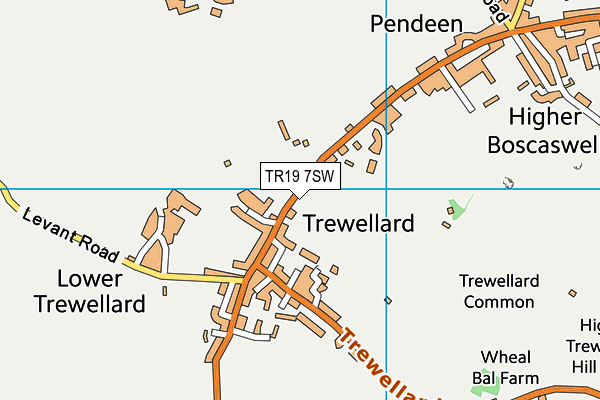 TR19 7SW map - OS VectorMap District (Ordnance Survey)