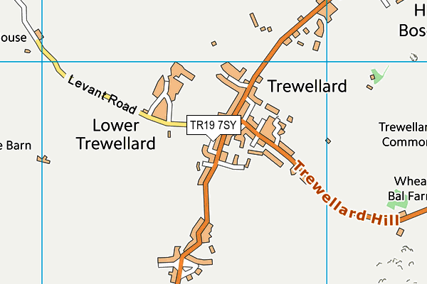 TR19 7SY map - OS VectorMap District (Ordnance Survey)