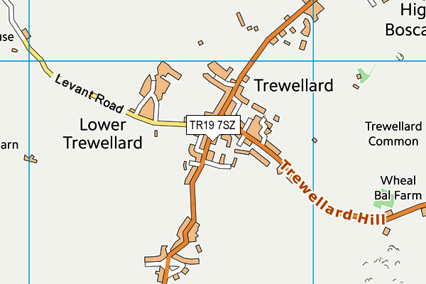 TR19 7SZ map - OS VectorMap District (Ordnance Survey)