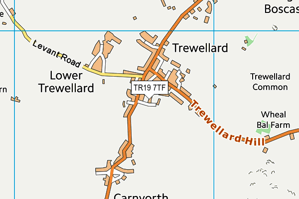 TR19 7TF map - OS VectorMap District (Ordnance Survey)