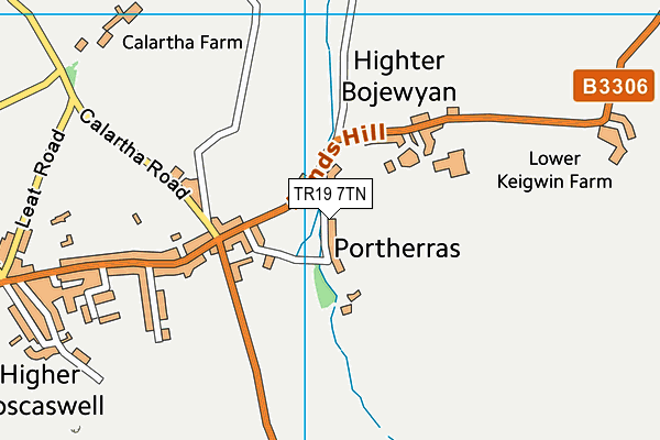 TR19 7TN map - OS VectorMap District (Ordnance Survey)