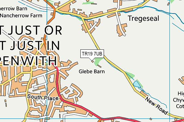 TR19 7UB map - OS VectorMap District (Ordnance Survey)