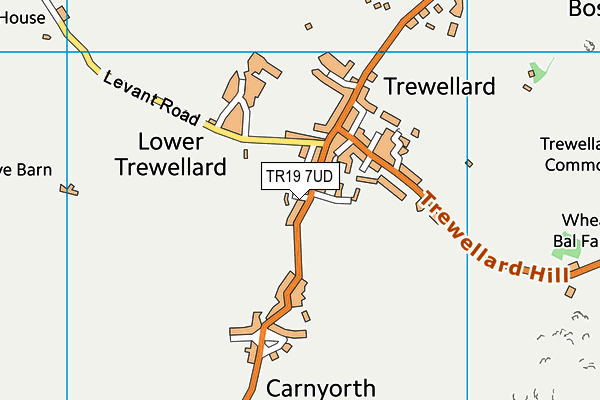 TR19 7UD map - OS VectorMap District (Ordnance Survey)