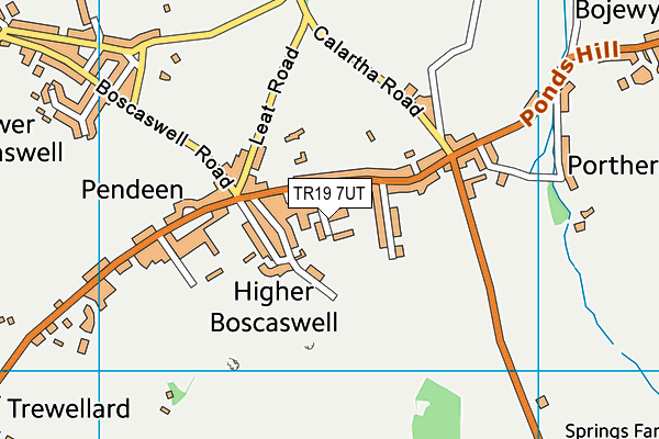 TR19 7UT map - OS VectorMap District (Ordnance Survey)