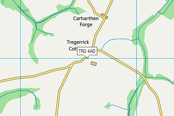 TR2 4AD map - OS VectorMap District (Ordnance Survey)