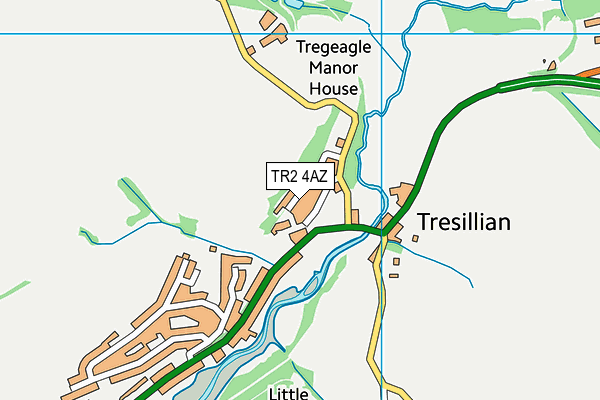 TR2 4AZ map - OS VectorMap District (Ordnance Survey)