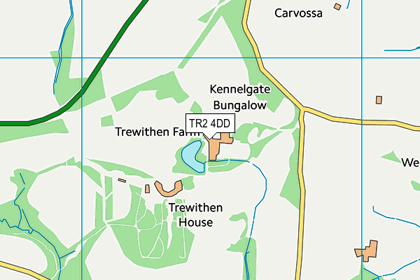 TR2 4DD map - OS VectorMap District (Ordnance Survey)