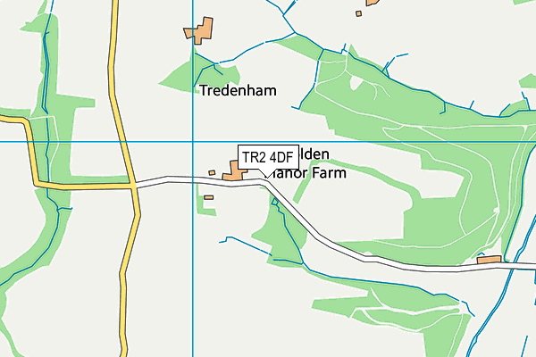 TR2 4DF map - OS VectorMap District (Ordnance Survey)