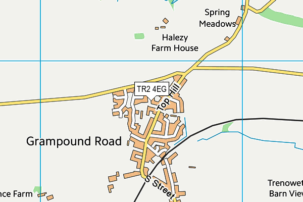 TR2 4EG map - OS VectorMap District (Ordnance Survey)