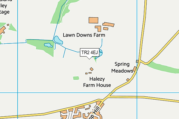 TR2 4EJ map - OS VectorMap District (Ordnance Survey)