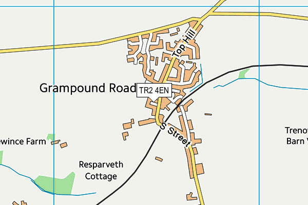 TR2 4EN map - OS VectorMap District (Ordnance Survey)