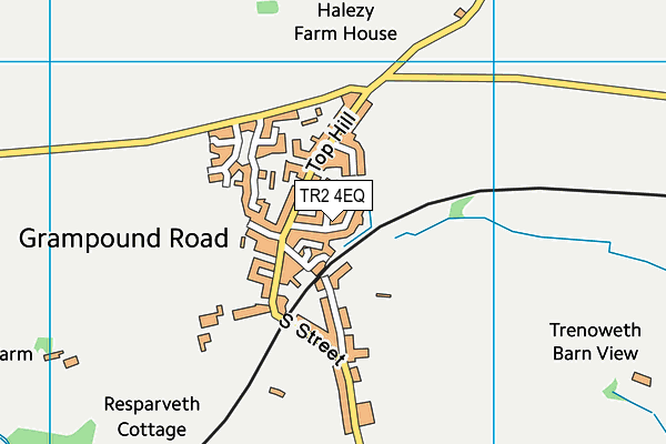 TR2 4EQ map - OS VectorMap District (Ordnance Survey)