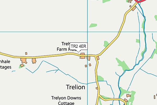 TR2 4ER map - OS VectorMap District (Ordnance Survey)