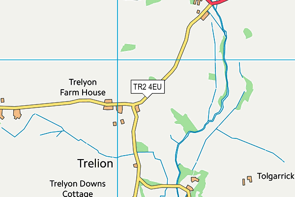 TR2 4EU map - OS VectorMap District (Ordnance Survey)