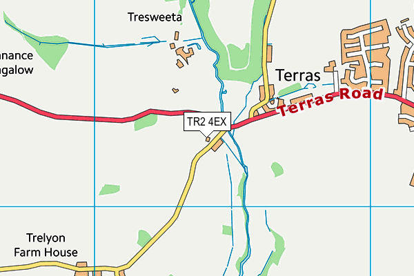 TR2 4EX map - OS VectorMap District (Ordnance Survey)