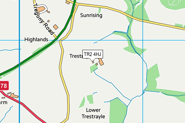 TR2 4HJ map - OS VectorMap District (Ordnance Survey)