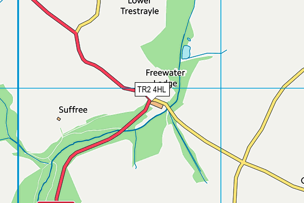 TR2 4HL map - OS VectorMap District (Ordnance Survey)
