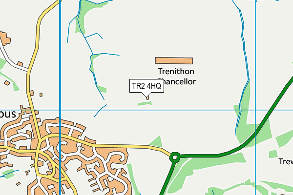 TR2 4HQ map - OS VectorMap District (Ordnance Survey)