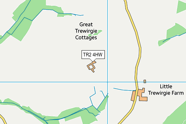 TR2 4HW map - OS VectorMap District (Ordnance Survey)