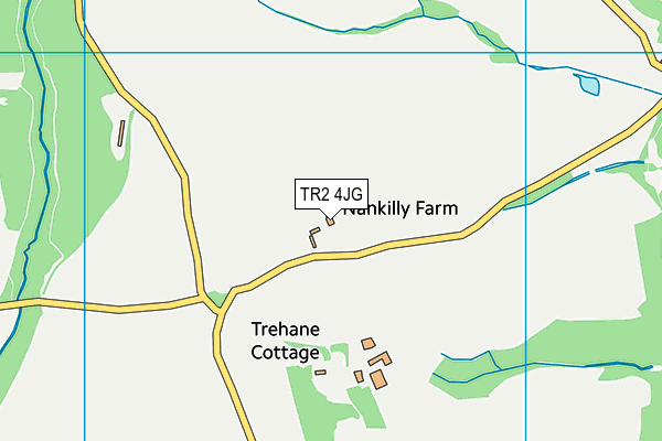 TR2 4JG map - OS VectorMap District (Ordnance Survey)