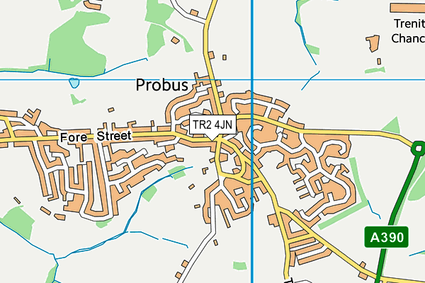 TR2 4JN map - OS VectorMap District (Ordnance Survey)