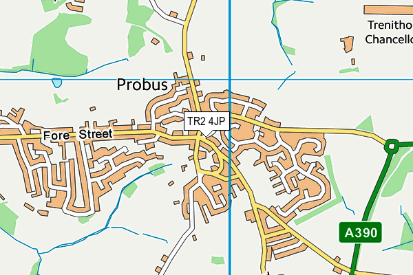 TR2 4JP map - OS VectorMap District (Ordnance Survey)