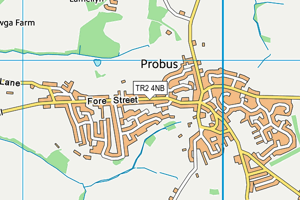 TR2 4NB map - OS VectorMap District (Ordnance Survey)