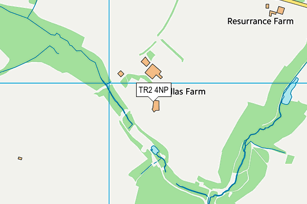 TR2 4NP map - OS VectorMap District (Ordnance Survey)