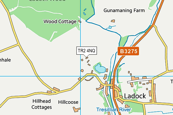TR2 4NQ map - OS VectorMap District (Ordnance Survey)
