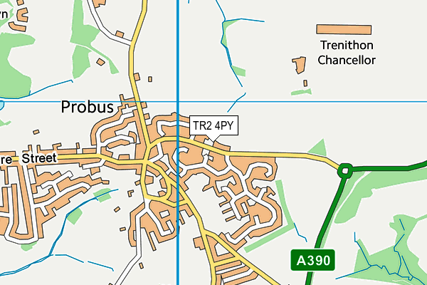 TR2 4PY map - OS VectorMap District (Ordnance Survey)