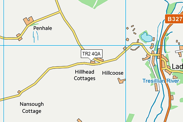 TR2 4QA map - OS VectorMap District (Ordnance Survey)