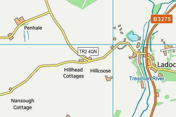 TR2 4QN map - OS VectorMap District (Ordnance Survey)