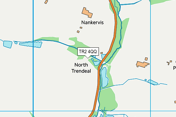 TR2 4QQ map - OS VectorMap District (Ordnance Survey)