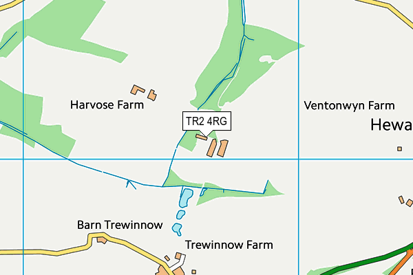 TR2 4RG map - OS VectorMap District (Ordnance Survey)