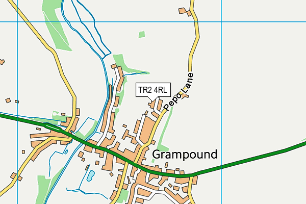TR2 4RL map - OS VectorMap District (Ordnance Survey)
