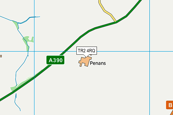 TR2 4RQ map - OS VectorMap District (Ordnance Survey)