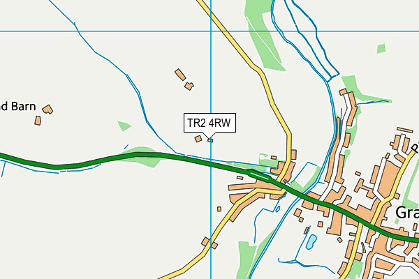 TR2 4RW map - OS VectorMap District (Ordnance Survey)