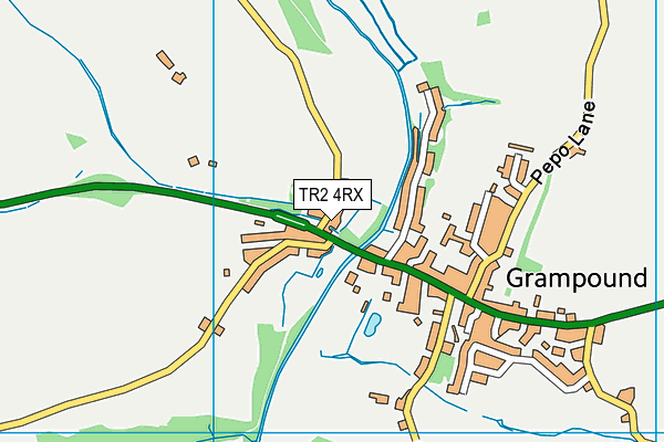TR2 4RX map - OS VectorMap District (Ordnance Survey)