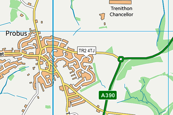 TR2 4TJ map - OS VectorMap District (Ordnance Survey)
