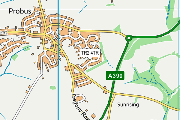 TR2 4TR map - OS VectorMap District (Ordnance Survey)