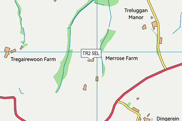 TR2 5EL map - OS VectorMap District (Ordnance Survey)