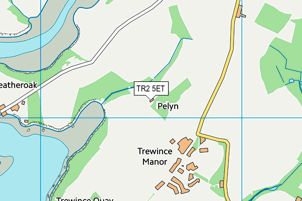 TR2 5ET map - OS VectorMap District (Ordnance Survey)