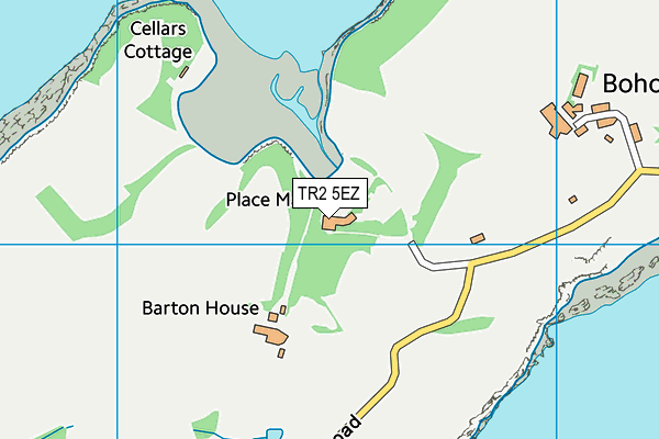 TR2 5EZ map - OS VectorMap District (Ordnance Survey)