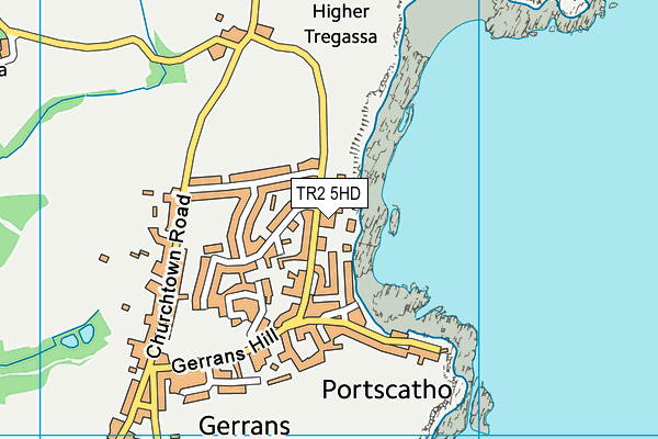 TR2 5HD map - OS VectorMap District (Ordnance Survey)