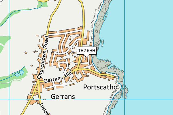 TR2 5HH map - OS VectorMap District (Ordnance Survey)