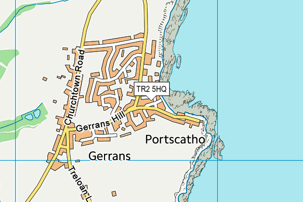TR2 5HQ map - OS VectorMap District (Ordnance Survey)