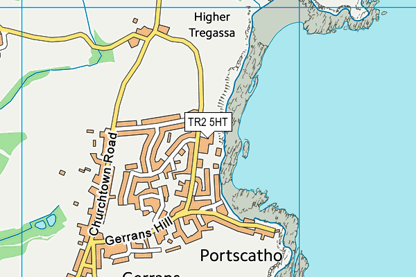 TR2 5HT map - OS VectorMap District (Ordnance Survey)