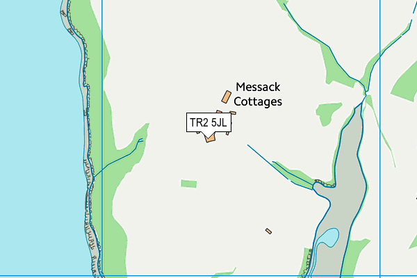TR2 5JL map - OS VectorMap District (Ordnance Survey)